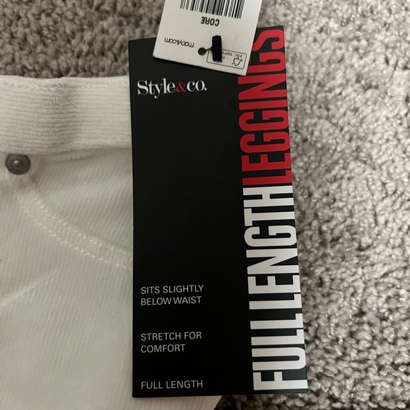 Style and co white corduroy pants stretch - Picture 1 of 4